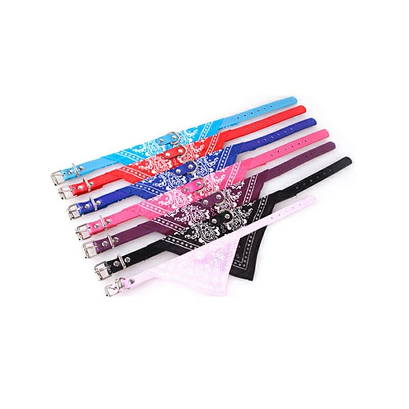 Chic Black Bandana Pet Collar – Stylish, Lightweight & Comfy for Small Dogs & Cats